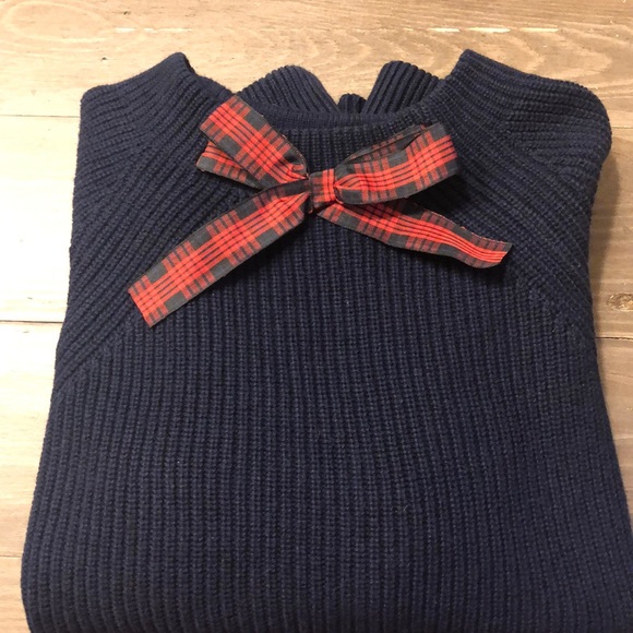 J. Crew Sweaters - Jcrew bow sweater navy small